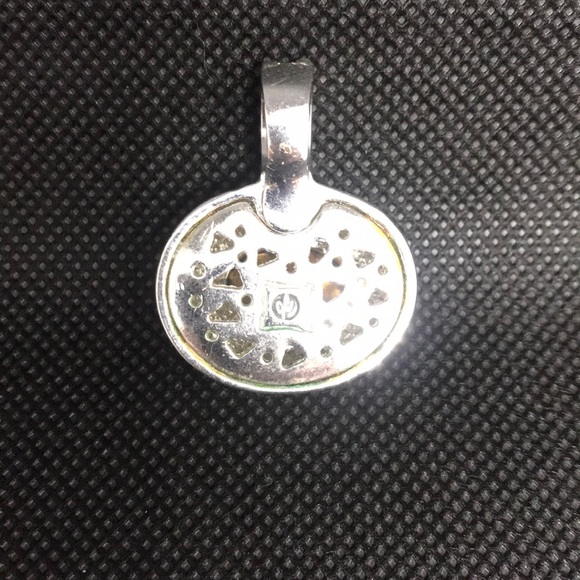 Black and Rhinestone Pendant - Picture 2 of 2
